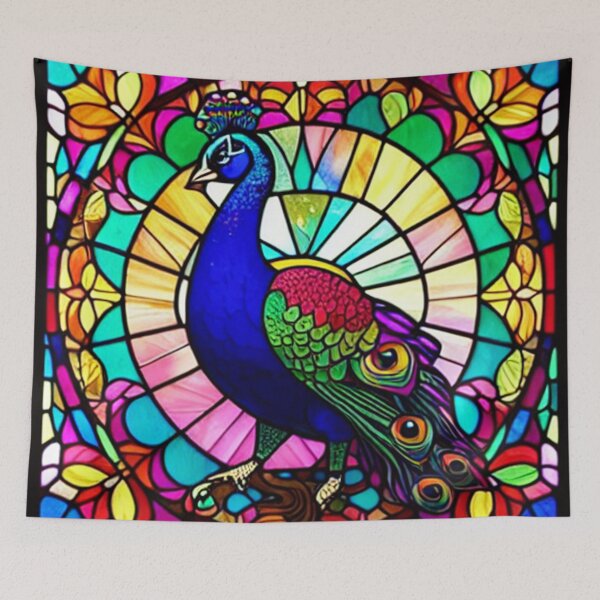 Item preview, Stained Glass Peacock designed and sold by shakespeare1212.