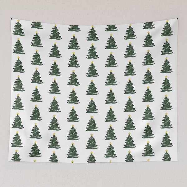 Item preview, Simple Decorated Christmas Tree designed and sold by Green Crayon Art.