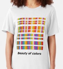 Beauty of colors Slim Fit T-Shirt