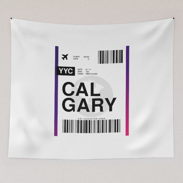 Item preview, Calgary Boarding Pass designed and sold by RabbitK.