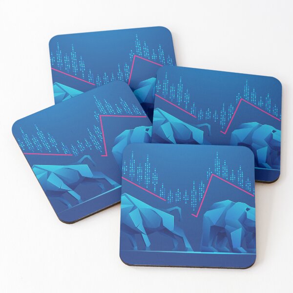 Item preview, stock exchange financial analysis polygon bull bear market designed and sold by NiamLab.