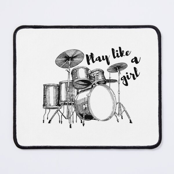 Item preview, Drumset Play Like a Girl - Female Percussionist Design designed and sold by Bree Indorf.