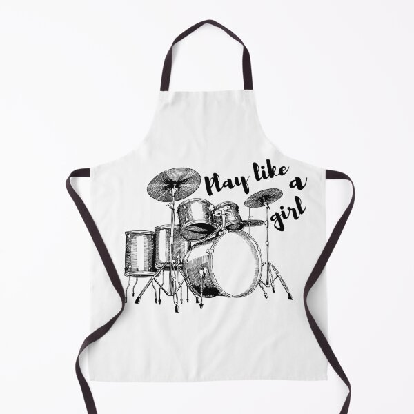 Item preview, Drumset Play Like a Girl - Female Percussionist Design designed and sold by Bree Indorf.