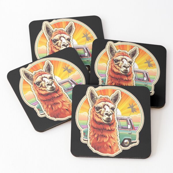 Item preview, Llamacool Sunset - Hazy Memories designed and sold by LollingLlamaLab.