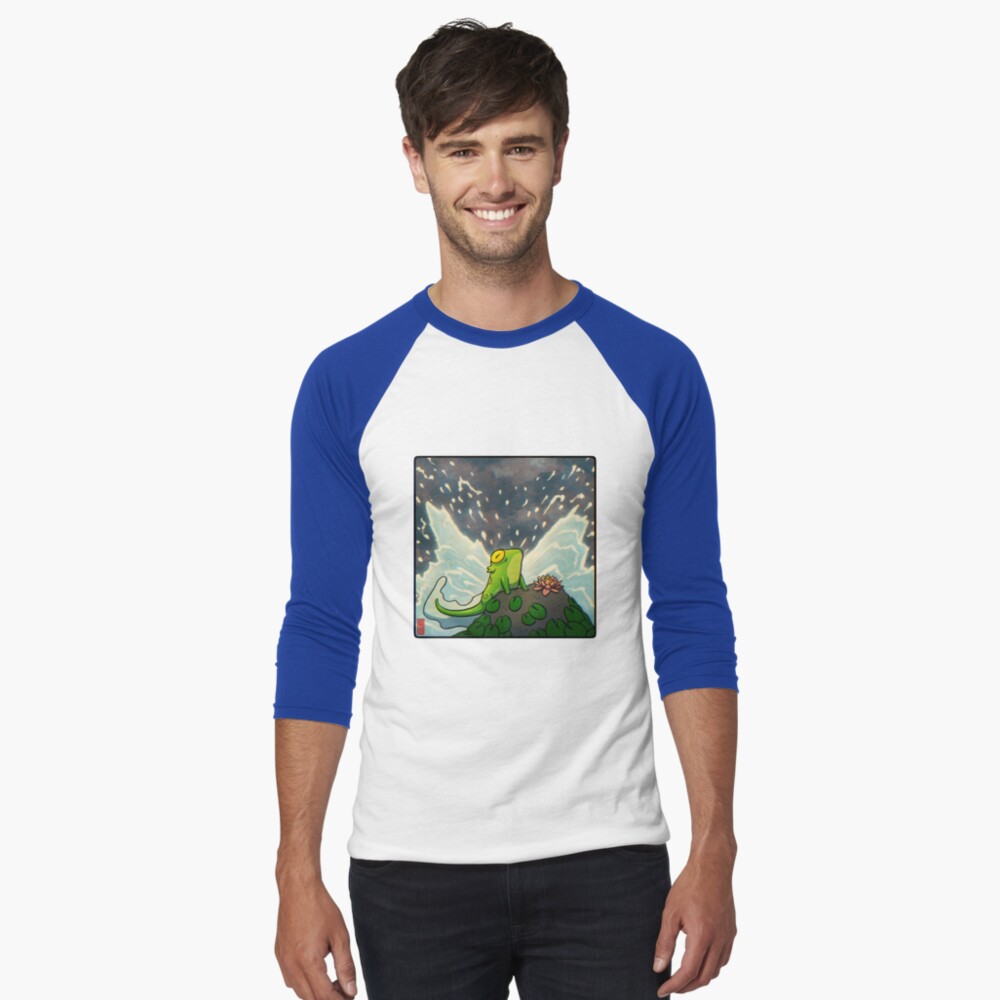 Item preview, Baseball ¾ Sleeve T-Shirt designed and sold by DingHuArt.