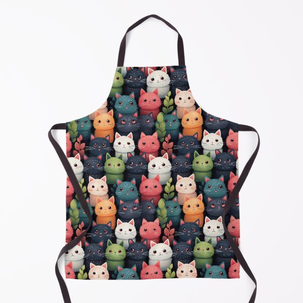 Item preview, Cute Cat seamless doodle cats seamless patterns  designed and sold by Paint U by Krisanee.