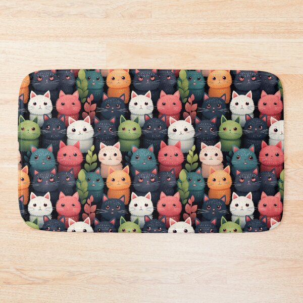 Item preview, Cute Cat seamless doodle cats seamless patterns  designed and sold by Paint U by Krisanee.