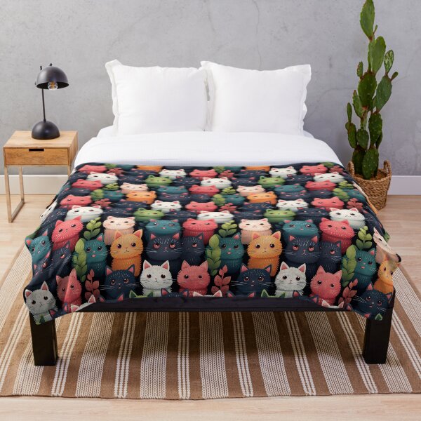 Item preview, Lindo gato garabato sin costura gatos patrones sin fisuras designed and sold by Paint U by Krisanee.