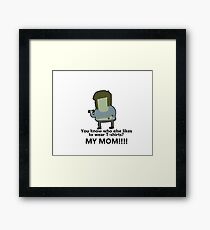 You know who else likes to wear T-shirts? - Muscle Man | Regular Show Framed Print