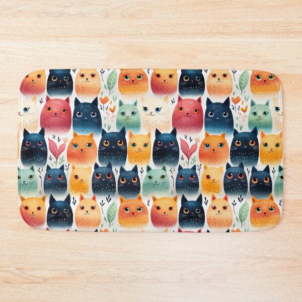 Item preview, Cat seamless patterns  designed and sold by Paint U by Krisanee.