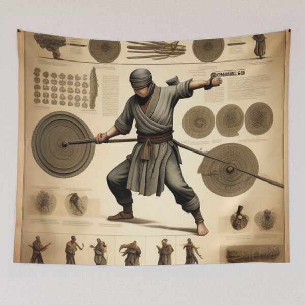 Item preview, Vintage ninja poster  designed and sold by Roxburylane.