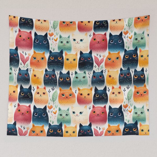 Item preview, Cat seamless patterns  designed and sold by Paint U by Krisanee.