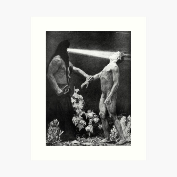 HD- Hypnosis, by Sascha Schneider (1904) HIGH DEFINITION Art Print