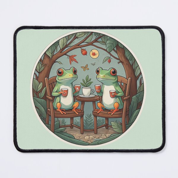 Item preview, Red eye tree frog tea party  designed and sold by WildStudiio.