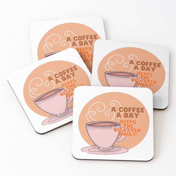 Item preview, A coffee a day, keeps the disaster away (Digital drawn) designed and sold by Elha-Art-Co.