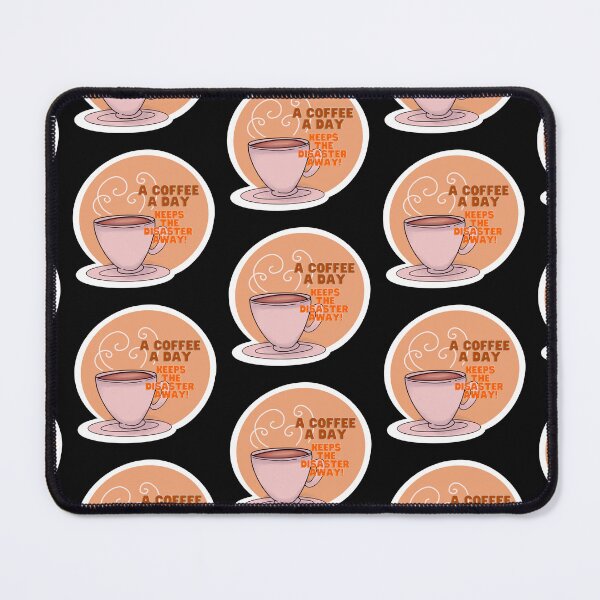 Item preview, A coffee a day, keeps the disaster away (Digital drawn) designed and sold by Elha-Art-Co.