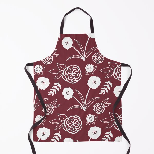 Item preview, Berry Red Floral Pattern designed and sold by makell-creates.