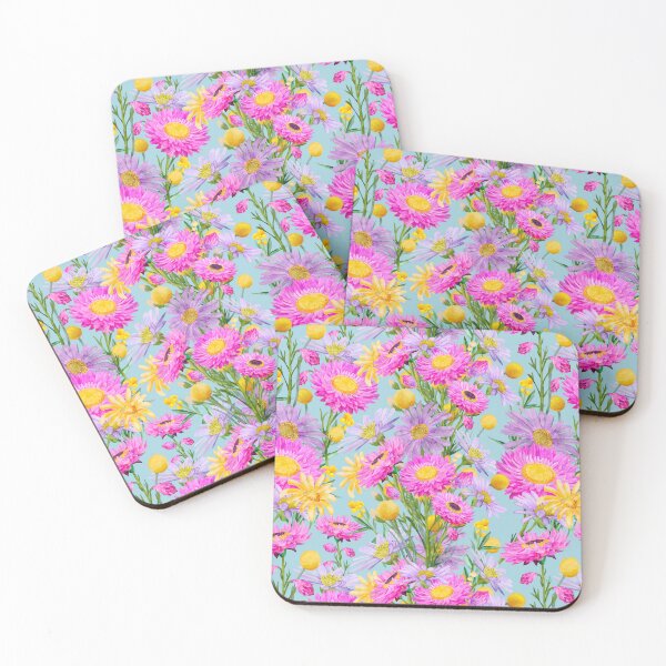 Item preview, Summer Cottage Garden Blue designed and sold by Sketchbook Designs.
