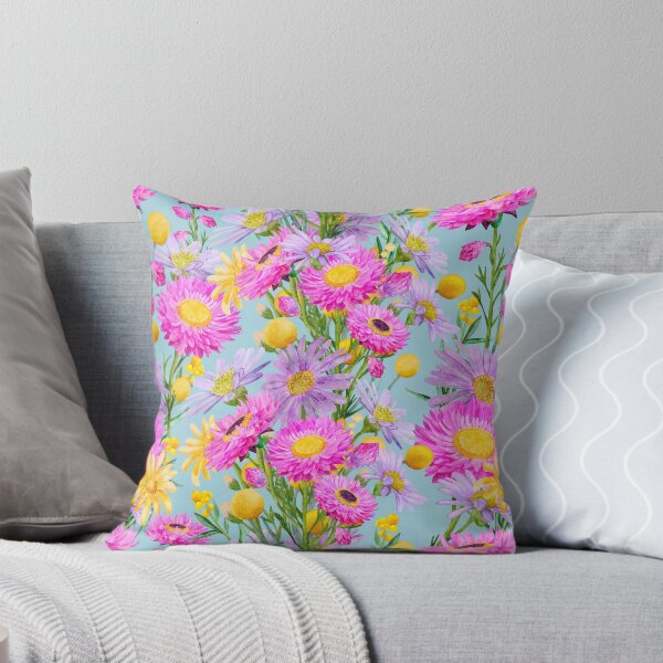 Item preview, Summer Cottage Garden Blue designed and sold by Sketchbook Designs.