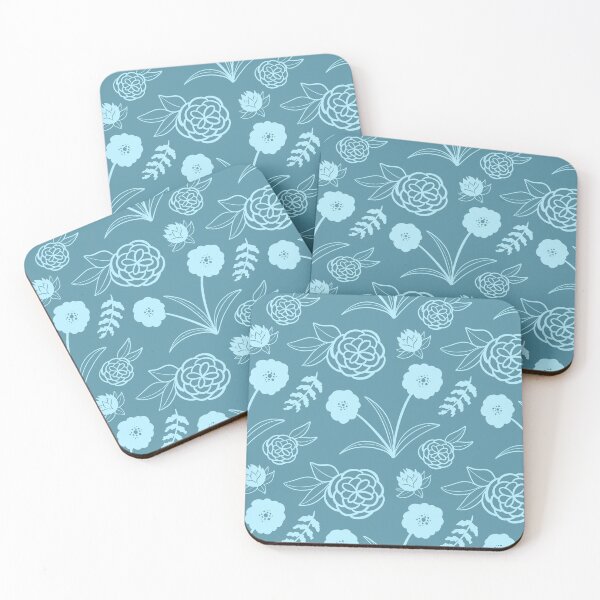 Item preview, Blue Floral Pattern designed and sold by makell-creates.