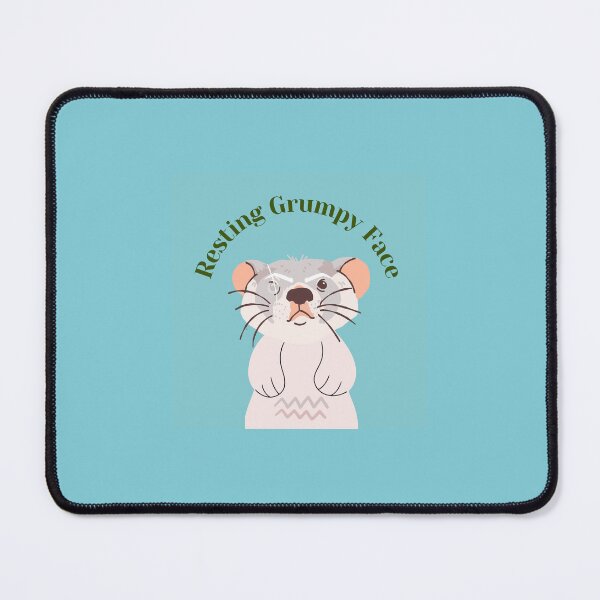 Item preview, D20 Burrow's End Resting Grumpy Face designed and sold by ADHDisciple.