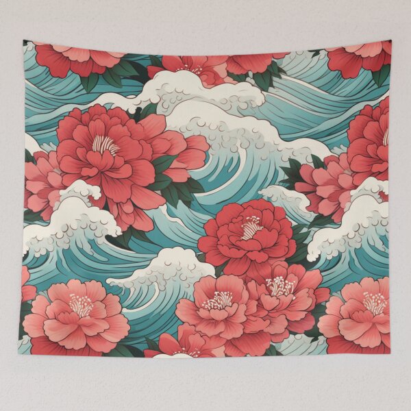 Item preview, RED Poppies in the waves designed and sold by M9-Linght.