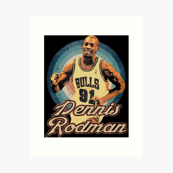 Dennis Rodman Bad Boy Pistons Art Print