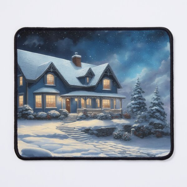 Item preview, HOUSE IN A WINTER NIGHT designed and sold by SimpleWallArt.