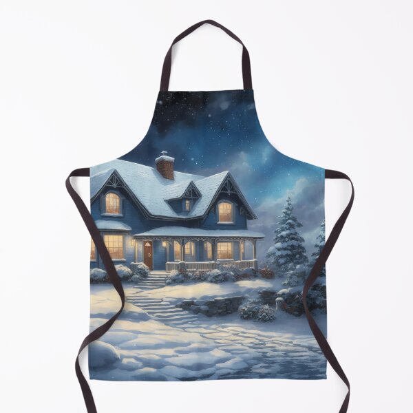 Item preview, HOUSE IN A WINTER NIGHT designed and sold by SimpleWallArt.