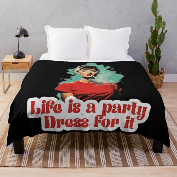 Item preview, Life is a party dress for it - Áúdrèy actor Hépbúrn flat art designed and sold by fletchersool.