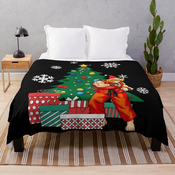Item preview, Ken Masters Around The Christmas Tree Street Fighter designed and sold by mcillwainpen.