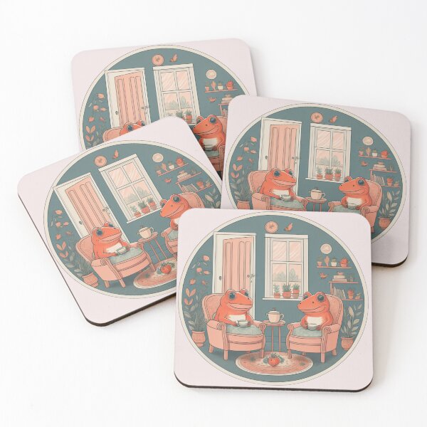 Item preview, Tomato frog tea party designed and sold by WildStudiio.