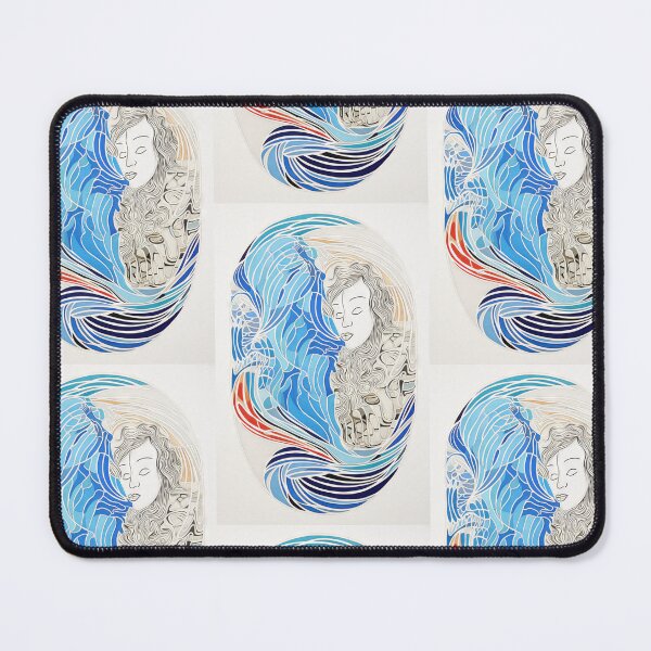 Item preview, Harmonious Mantas and Watercolors: An Asian-inspired Abstraction designed and sold by Piotrek0001.