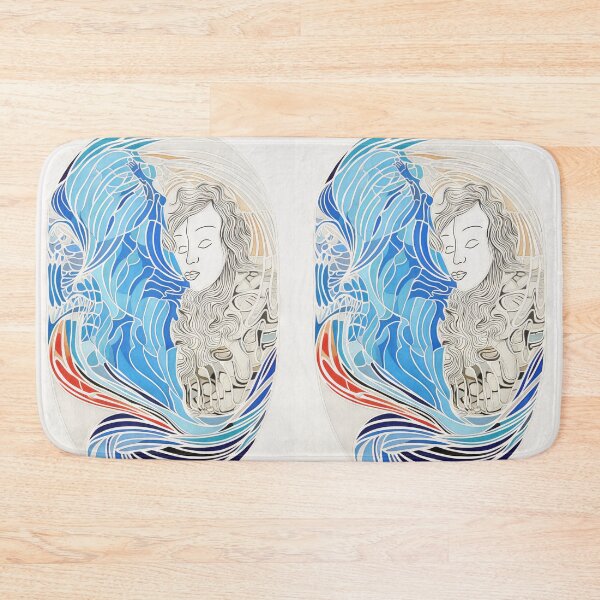 Item preview, Harmonious Mantas and Watercolors: An Asian-inspired Abstraction designed and sold by Piotrek0001.