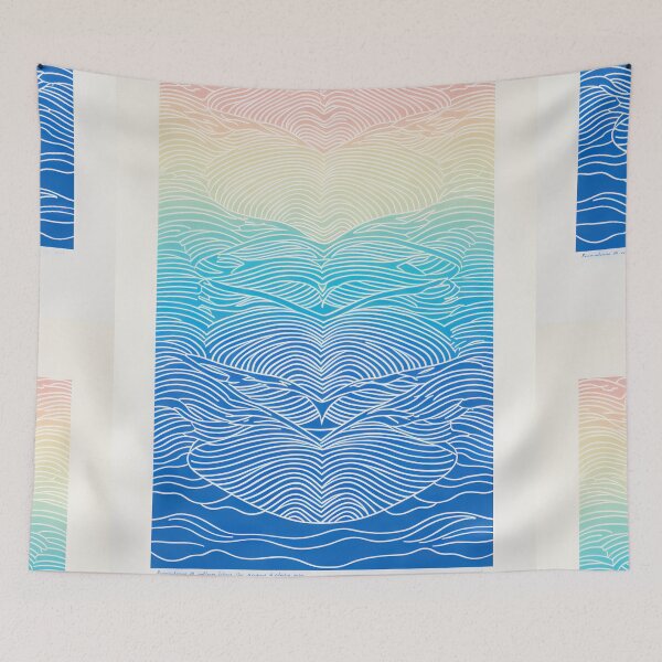 Item preview, Harmonious Mantas and Watercolors: An Asian-inspired Abstraction designed and sold by Piotrek0001.