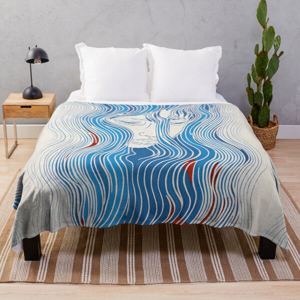 Item preview, Harmonious Mantas and Watercolors: An Asian-inspired Abstraction designed and sold by Piotrek0001.
