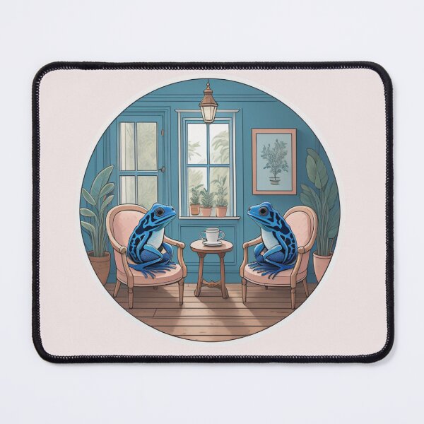 Item preview, Blue poison dart frogs tea party designed and sold by WildStudiio.