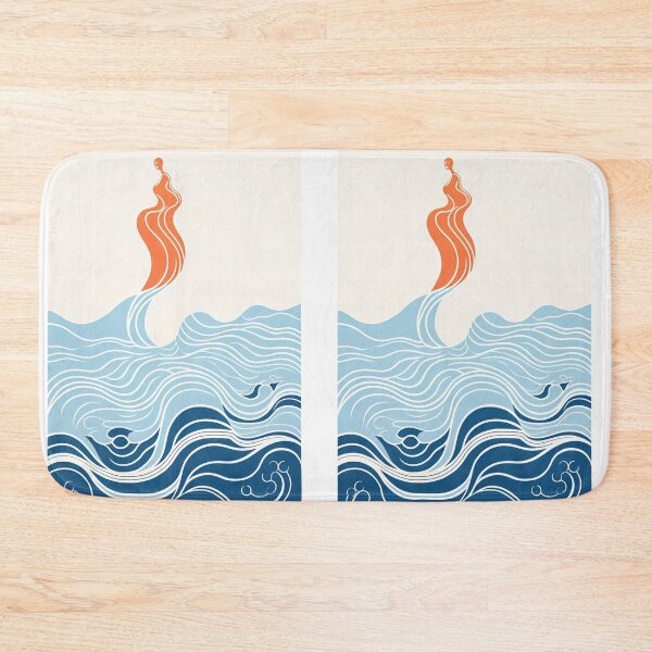 Item preview, Harmonious Mantas and Watercolors: An Asian-inspired Abstraction designed and sold by Piotrek0001.
