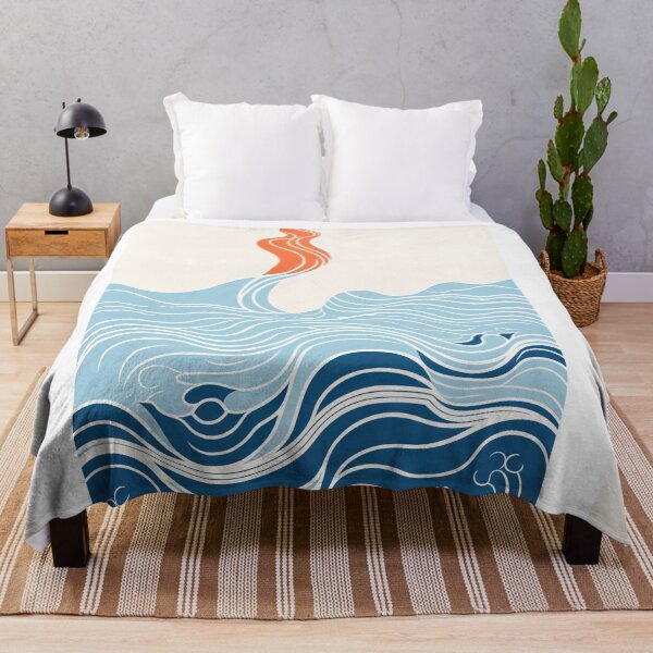Item preview, Harmonious Mantas and Watercolors: An Asian-inspired Abstraction designed and sold by Piotrek0001.