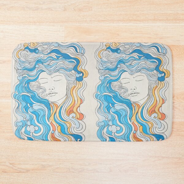 Item preview, Harmonious Mantas and Watercolors: An Asian-inspired Abstraction designed and sold by Piotrek0001.