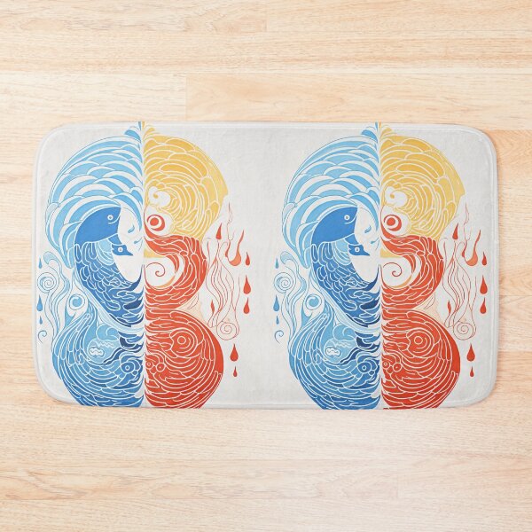 Item preview, Harmonious Mantas and Watercolors: An Asian-inspired Abstraction designed and sold by Piotrek0001.