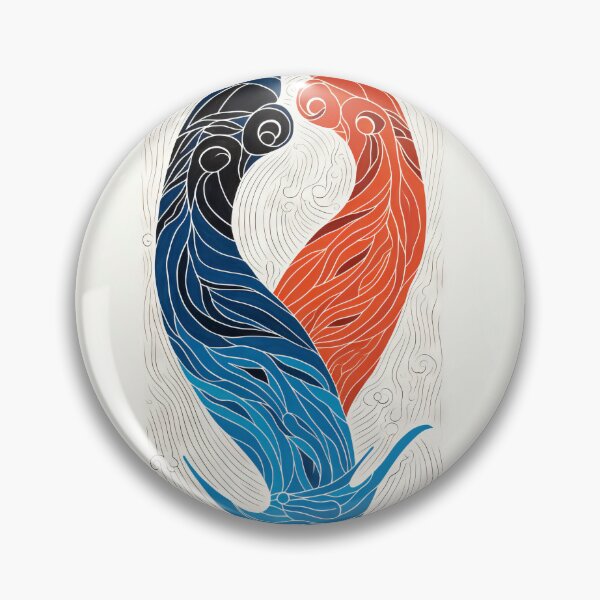 Item preview, Harmonious Mantas and Watercolors: An Asian-inspired Abstraction designed and sold by Piotrek0001.