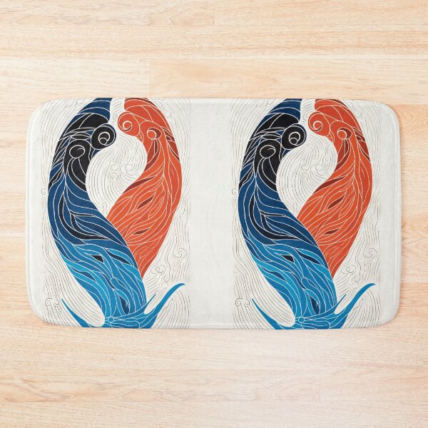 Item preview, Harmonious Mantas and Watercolors: An Asian-inspired Abstraction designed and sold by Piotrek0001.