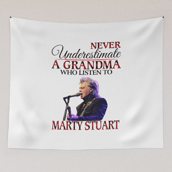 Item preview, Never Underestimate a Grandma who listens to Marty Essential designed and sold by mcfallalainefx.