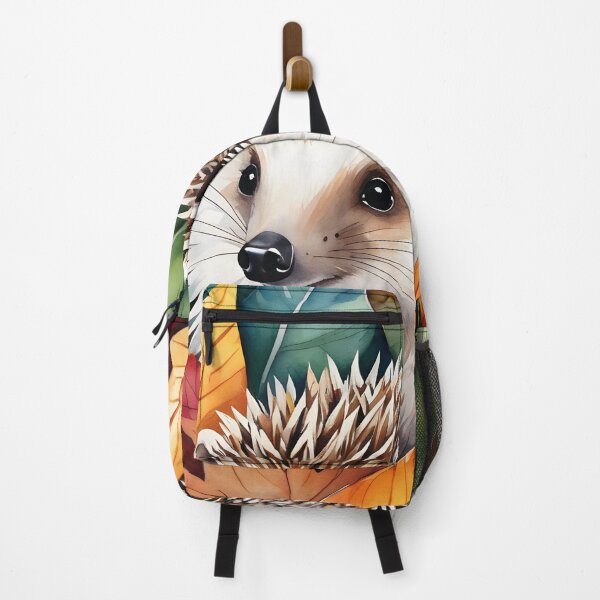 Item preview, cute hedgehog in leaves, autumn designed and sold by Mauswohn.
