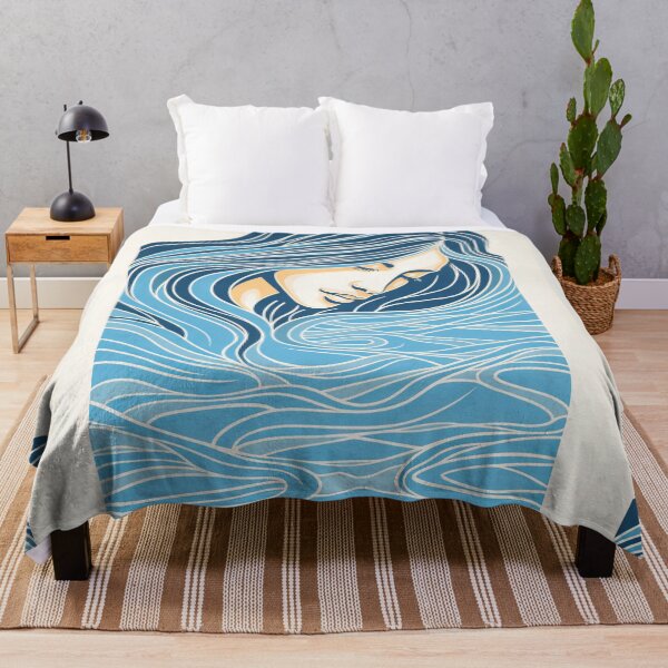 Item preview, Harmonious Mantas and Watercolors: An Asian-inspired Abstraction designed and sold by Piotrek0001.