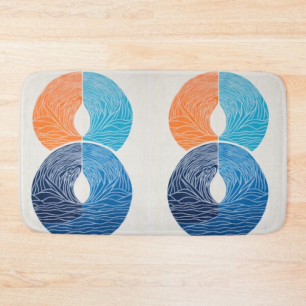 Item preview, Harmonious Mantas and Watercolors: An Asian-inspired Abstraction designed and sold by Piotrek0001.