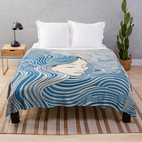 Item preview, Harmonious Mantas and Watercolors: An Asian-inspired Abstraction designed and sold by Piotrek0001.