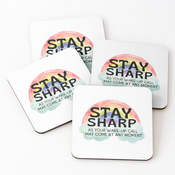 Item preview, Stay sharp, as your wake-up call may come at any moment: Rainbow Version designed and sold by Happy-PrintZ.
