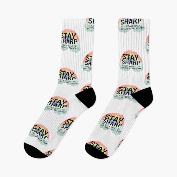 Item preview, Stay sharp, as your wake-up call may come at any moment: Rainbow Version designed and sold by Happy-PrintZ.